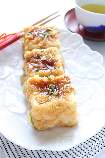 istock close up of Japanese deep fried Tofu 184224172