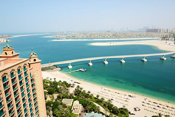 istock The view on Jumeirah Palm man-made island, Dubai, UAE 184226768