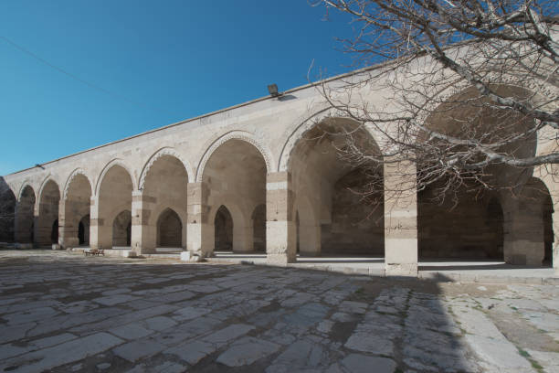 istock Arches and columns in Sultanhani caravansary on Silk Road 1842322741