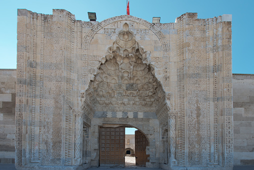 Archaeological ruins of ancient Arab palaces in Cordoba Spain. Medina Azahara.