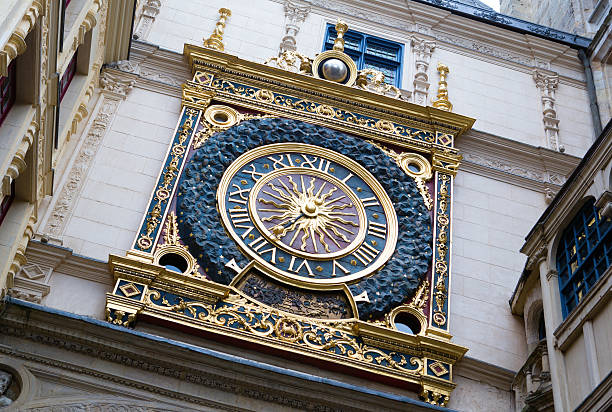 Big Clock, Rouen, France Big clock, Rouen, Seine-maritime, Haute-Normandie, France rue du gros horloge photos stock pictures, royalty-free photos & images