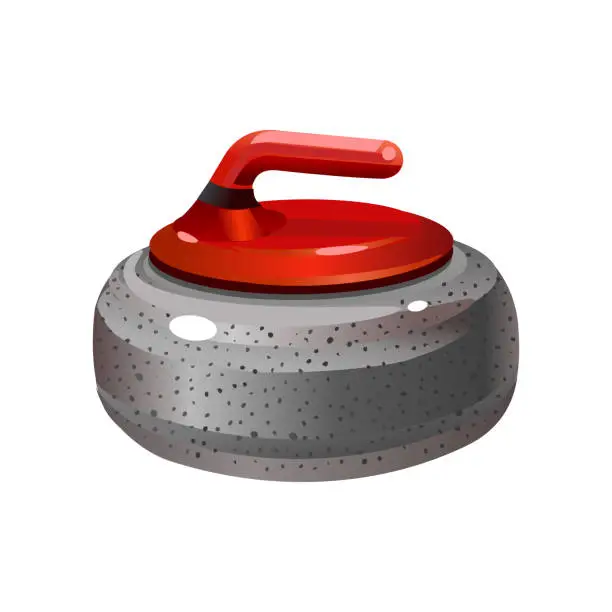 Vector illustration of Curling stones isolated. Vector illustration