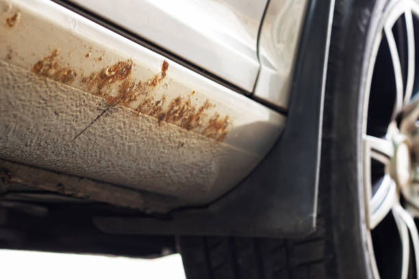istock Car with Rust and Corrosion, damage from road salt 1842352320