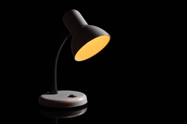 istock Lamp night light in a dark background. Vintage effect style picture 1842353373