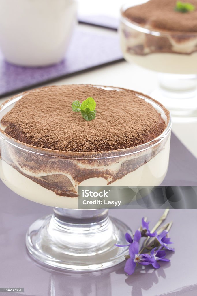 Dessert tiramisu with amaretto. Baked Stock Photo