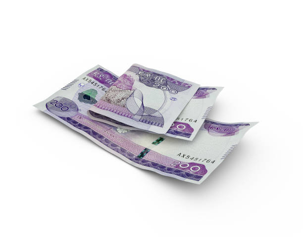 istock 3D rendering of Double Ethiopian birr notes isolated on white background 1842408881