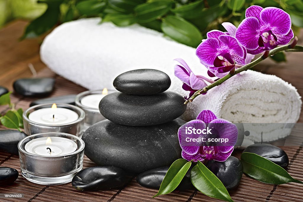 spa ainda vida - Royalty-free Amontoar Foto de stock