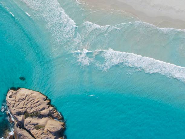Surfer Gets Tubed in Western Australia. Good composition with room for text.