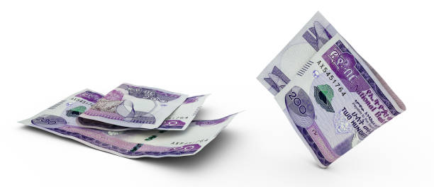 istock Set of Ethiopian birr note isolated on white background. 3d rendering 1842490775