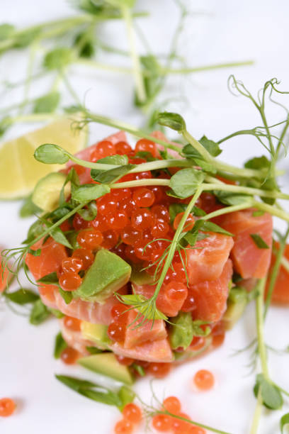istock Avocado and salmon tartare 1842502421