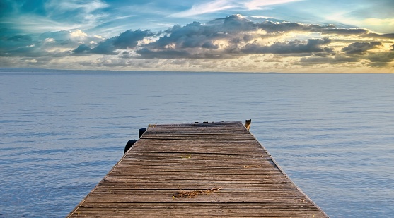 Wooden Pier on a Lake