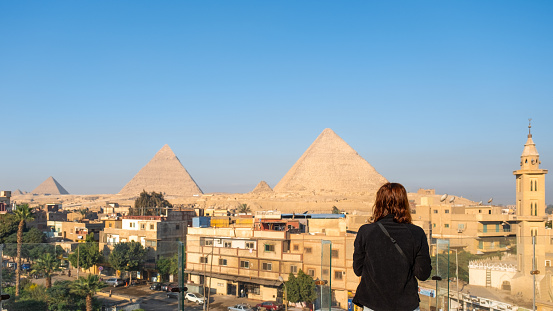 The pyramids, Giza, Cairo, Egypt