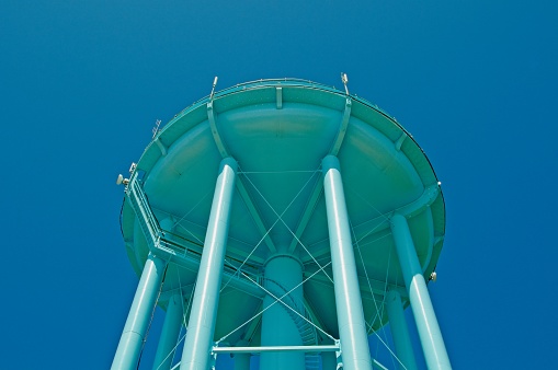  A water tower.