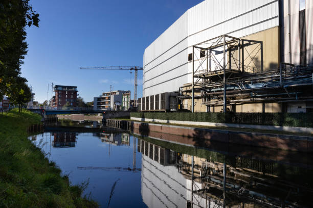 Industry on the River Dender, Aalst, Belgium
