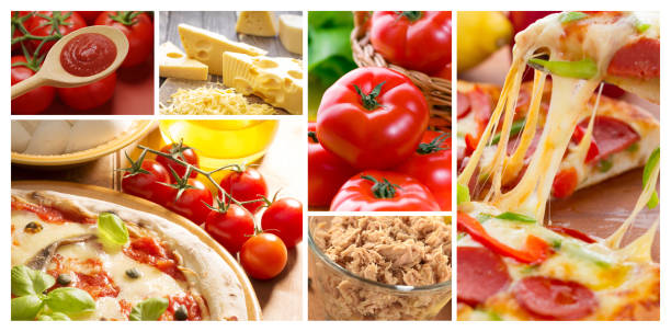 istock Pizza Concept Photo Collage. Can be used for visual stand, display, brochures, flyer 1842596702