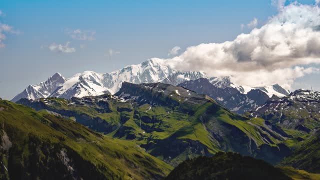 Mont Blanc, French Alpes - Time Lapse
