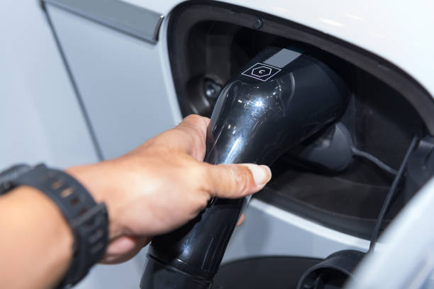 istock Connect the EV plug for charging the EV car 1842618263