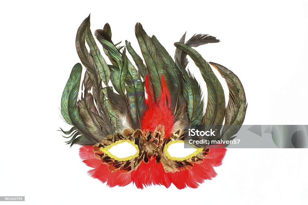 Maska z Ptaszek na święta, wyścigi carnival - Zbiór zdjęć royalty-free (Białe tło)