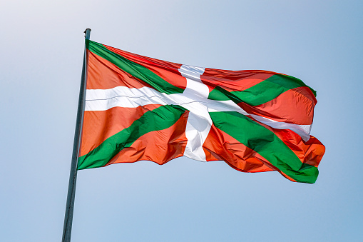 The flag of the Basque Country (province in northern Spain).