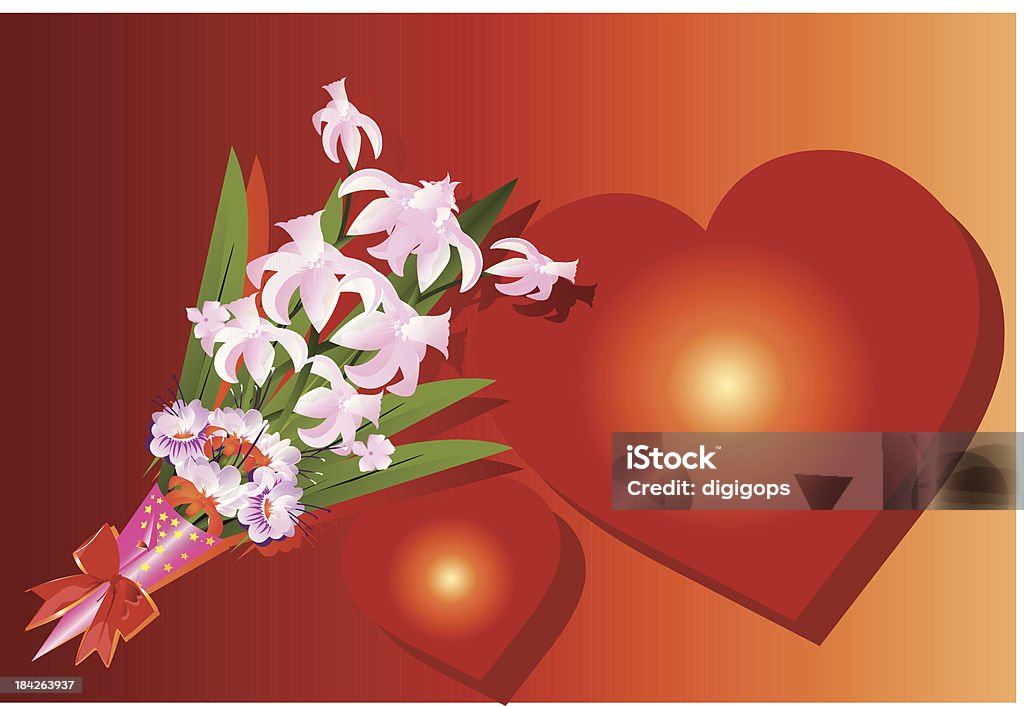 Regalos de flores - arte vectorial de Amor - Sentimiento libre de derechos