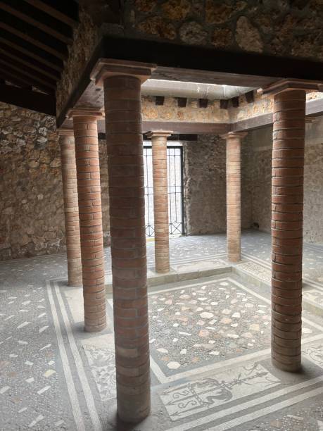 istock Interior details of Pompeii house. 1842644252