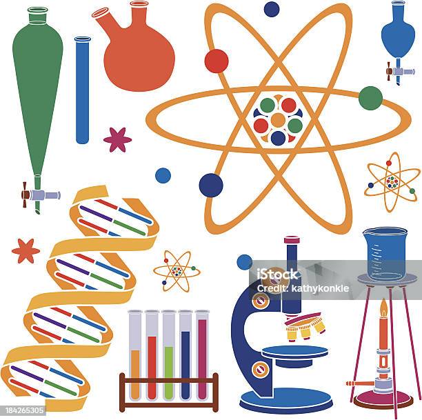 Science Lab Design Elements Stock Illustration - Download Image Now ...