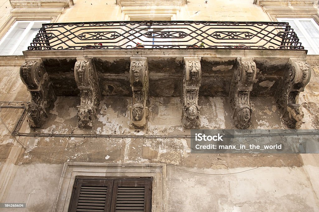 Barocke Säulengebälk, Lecce, Italien, ab. - Lizenzfrei Apulien Stock-Foto