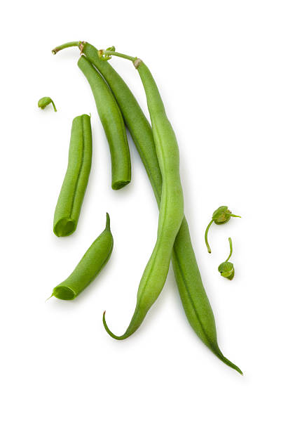 Green Beans Isolated on white. runner bean stock pictures, royalty-free photos & images