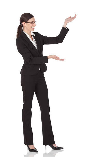 istock Businesswoman presenting 184265943