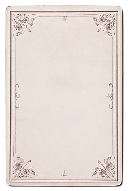 istock Old card with a great Border. Isolated. XXXL 184266596