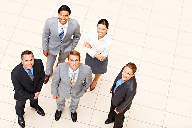 istock Business Team Overhead Portrait 184267185