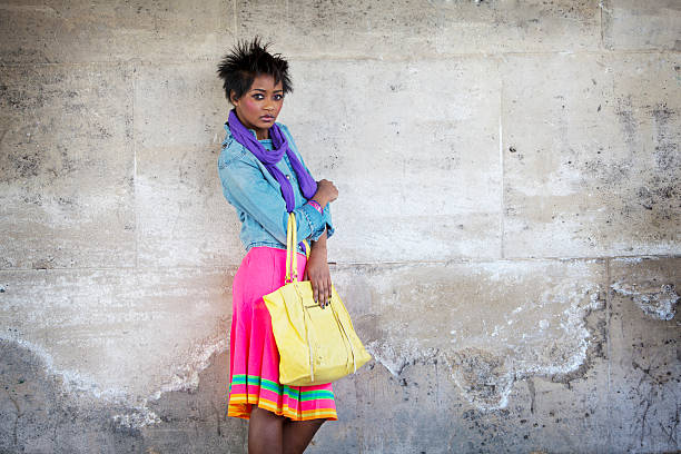 istock Beautiful Urban Chic Woman 3/4 Length Horizontal 184267574