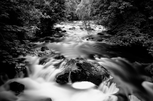 A wild river in the Landscape of Ireland