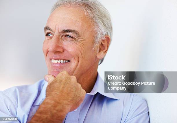 Confident Senior Man Smiling Stock Photo - Download Image Now - 50-59 Years, Active Seniors, Adult
