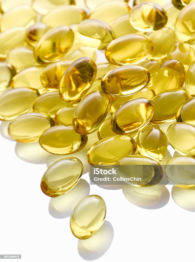 Kwasy tłuszczowe Omega - 3 olej z ryb - Zbiór zdjęć royalty-free (Bez ludzi)