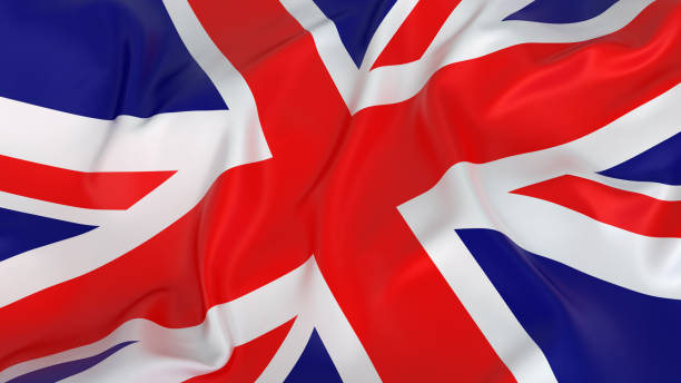 istock Majestic Glossy UK Flag 184268861