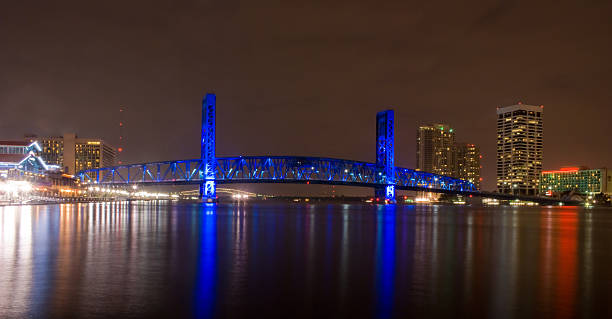 istock Lift Bridge over the St John River Jacksonville, Florida (night) 184269082