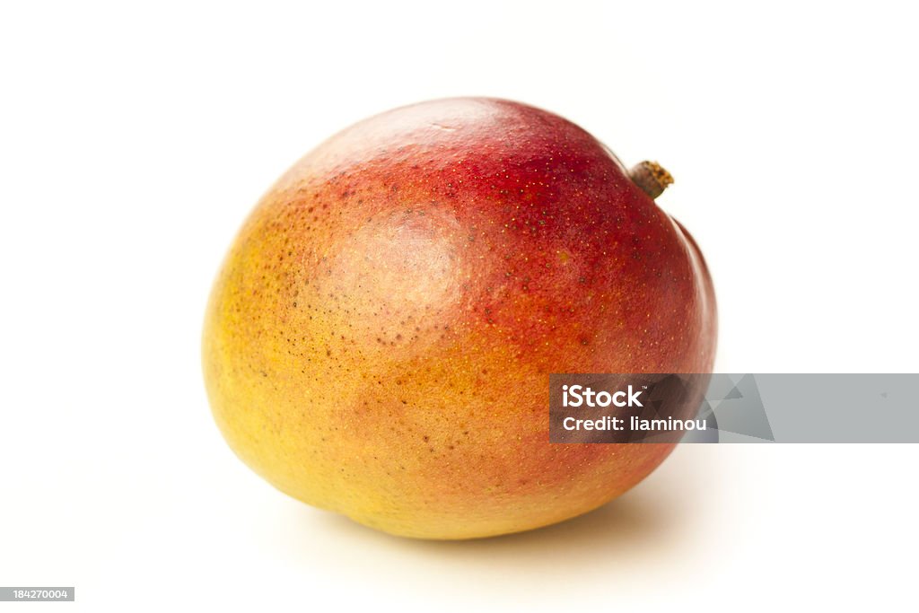 mango mango (mangifera) on white background Crop - Plant Stock Photo