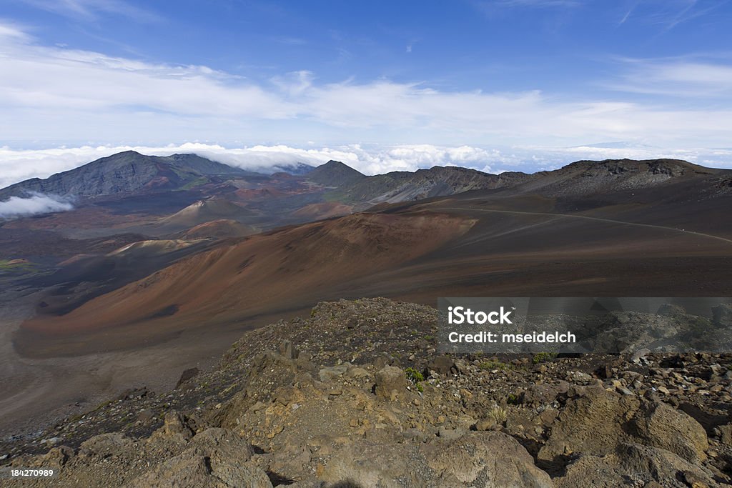 Vulcão de Haleakala paisagem, Maui, havaí, EUA - Royalty-free Ao Ar Livre Foto de stock