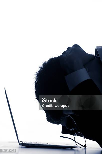 Silhouette Of Businessman Stock Photo - Download Image Now - Adult, Adults Only, Adversity