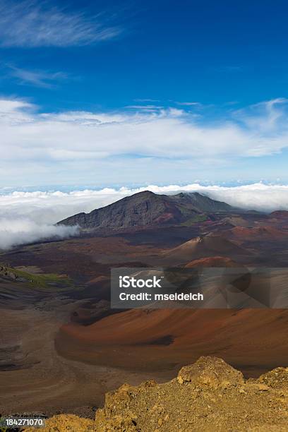 Haleakala 볼케이노 풍경 마우이 하와이 미국 0명에 대한 스톡 사진 및 기타 이미지 - 0명, 경관, 구름