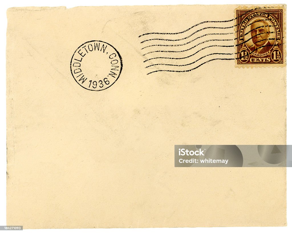 1936 enveloppe de Middletown, dans le Connecticut - Photo de 1930-1939 libre de droits