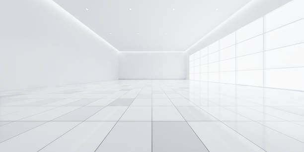 istock 3d rendering of empty room and tile floor for background. 1842711499