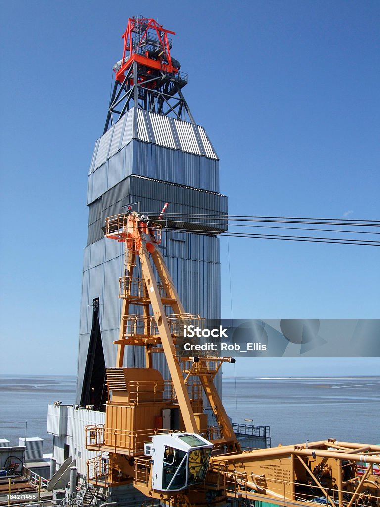 Oilrig perfuração derrick - Royalty-free Alemanha Foto de stock