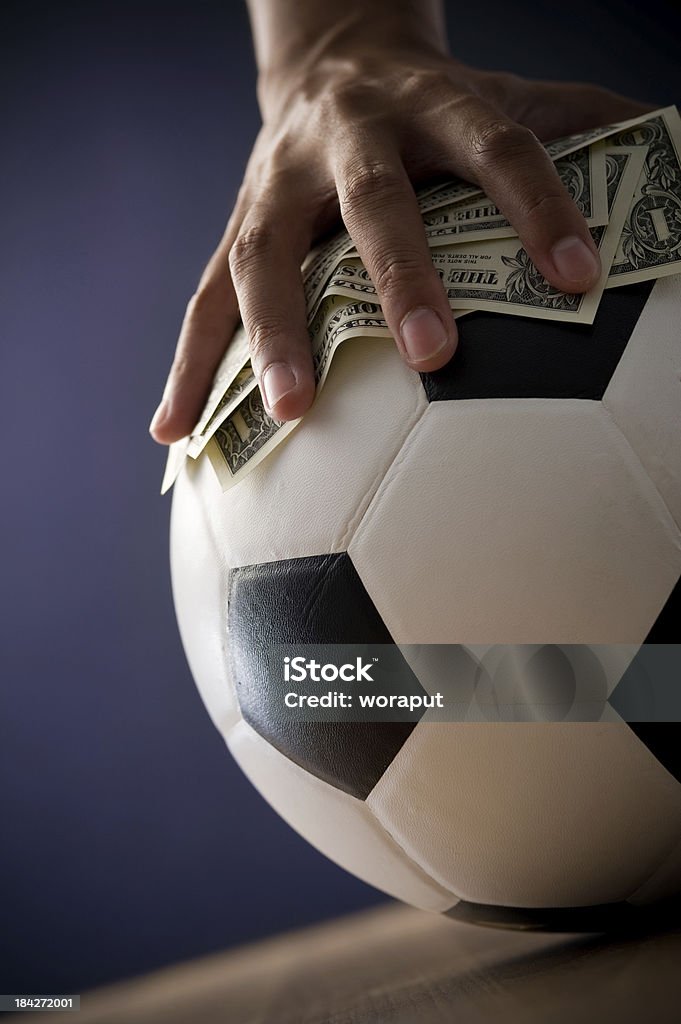 Conceitos de futebol Jogos de Azar - Royalty-free Futebol Foto de stock