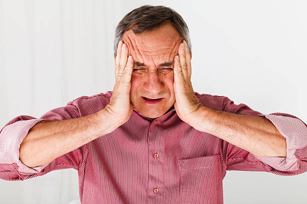 istock Mature Man with Headache, Portrait 184272457