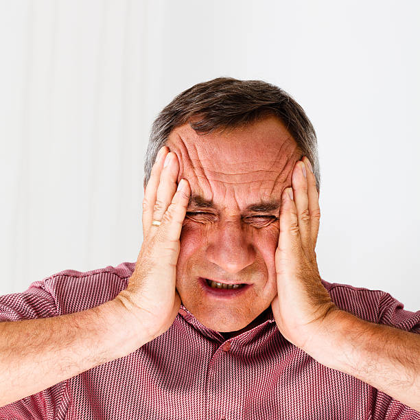 istock Mature Man with Headache, Portrait 184272463