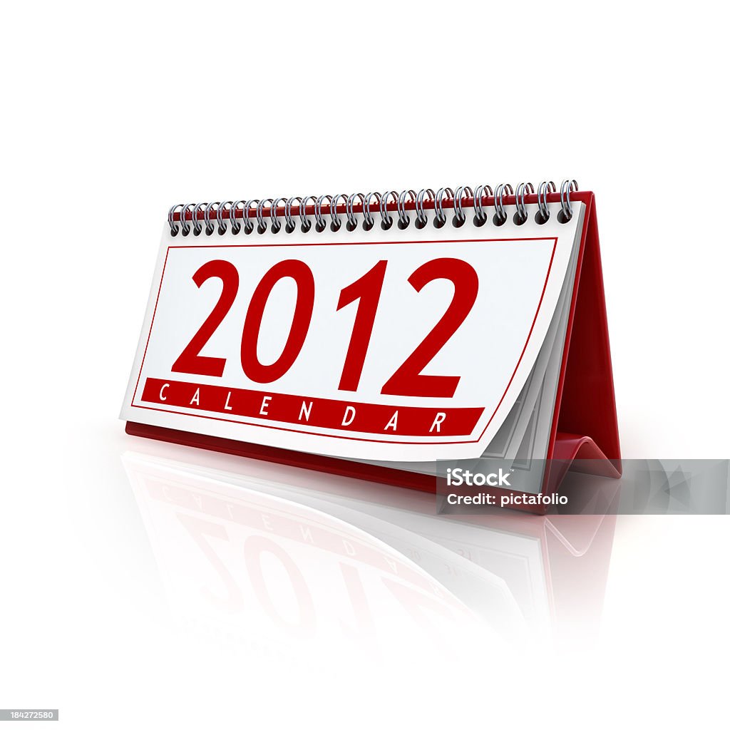 Calendário do ano 2012 - Foto de stock de 2012 royalty-free