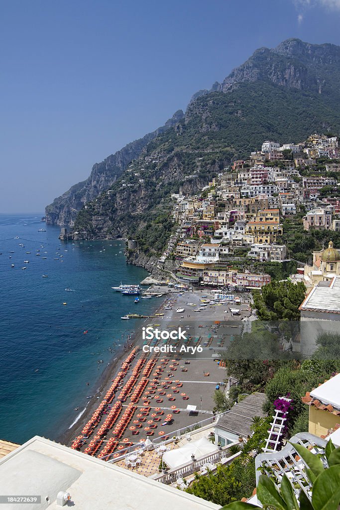 Positano (costiera amalfitana, Italia - Foto stock royalty-free di Ambientazione esterna