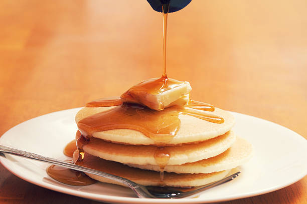 istock Plate of Pancakes with Syrup 184273251